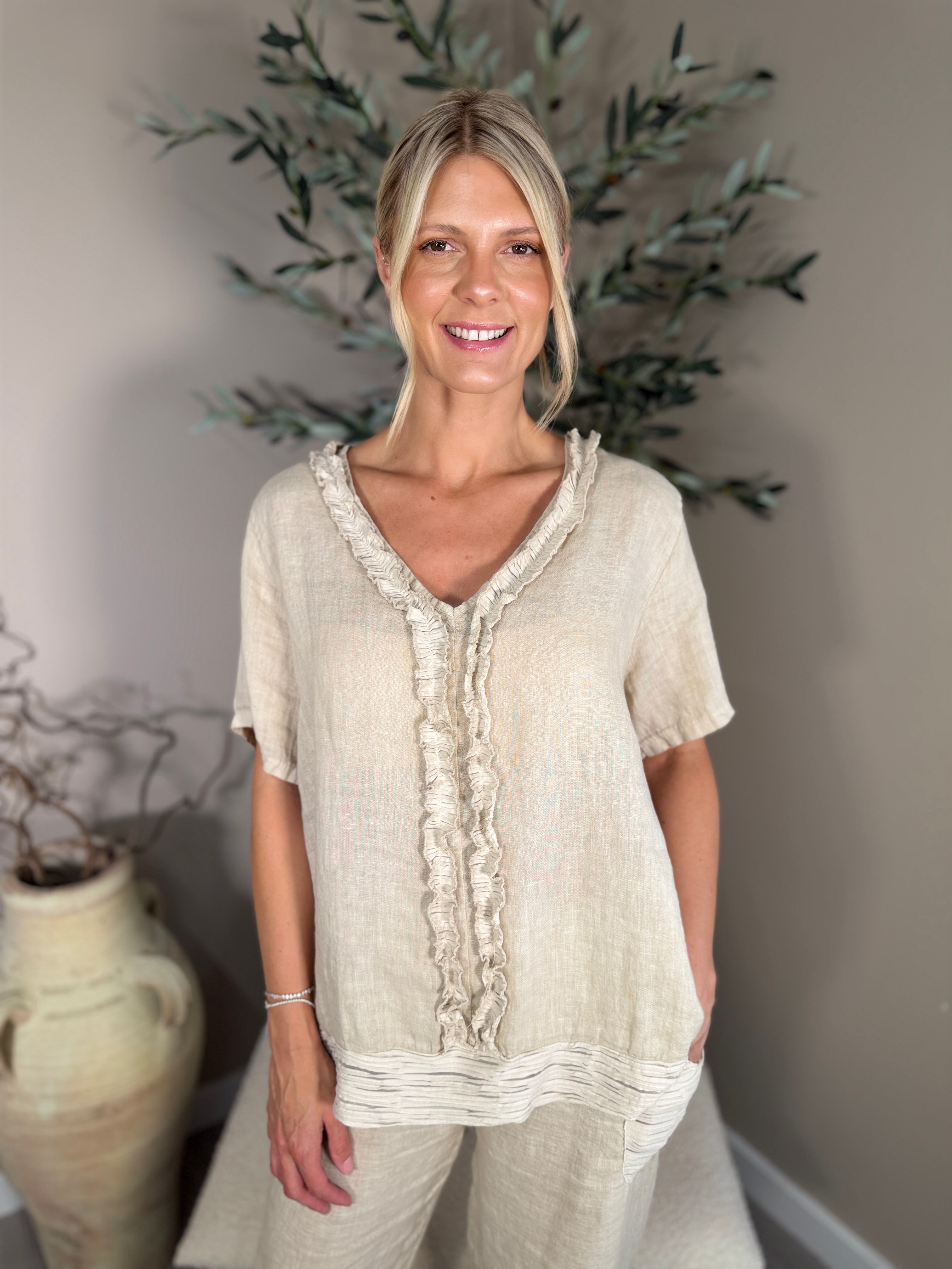 Algarve V Neck Top