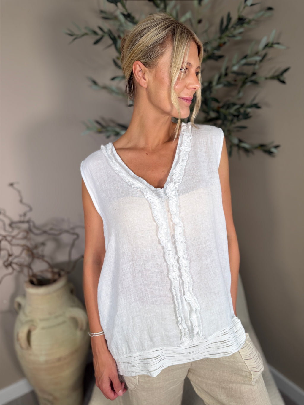 Algarve Ruffle Vest