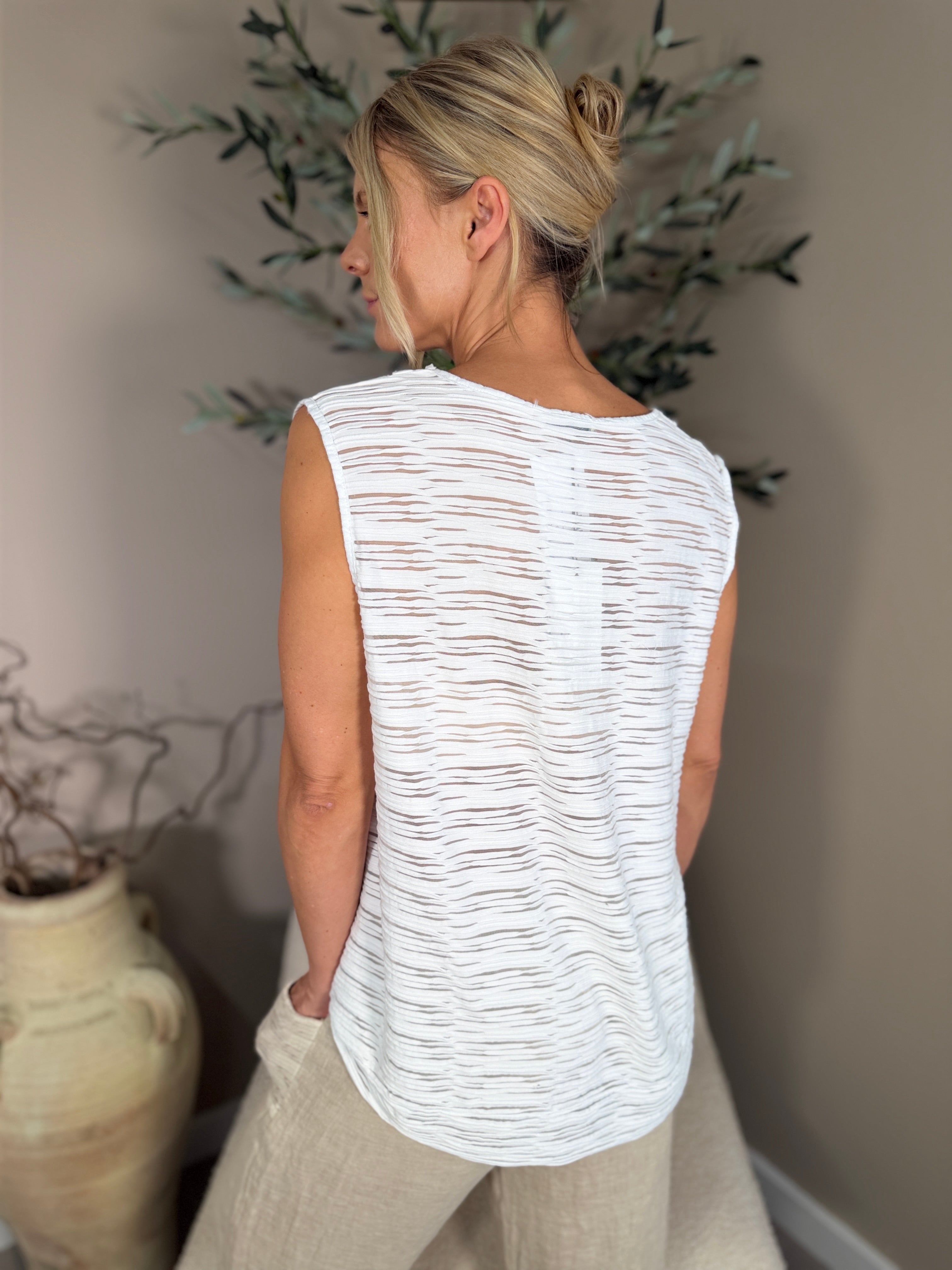 Algarve Ruffle Vest