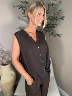 Roma Linen Twist Front Shirt