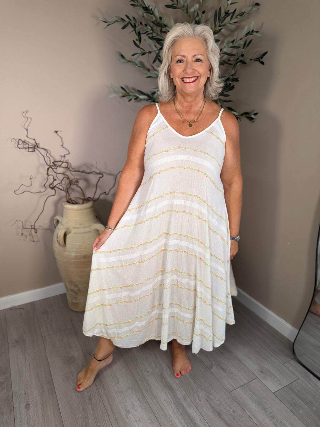 Strappy Neon Sun Dress