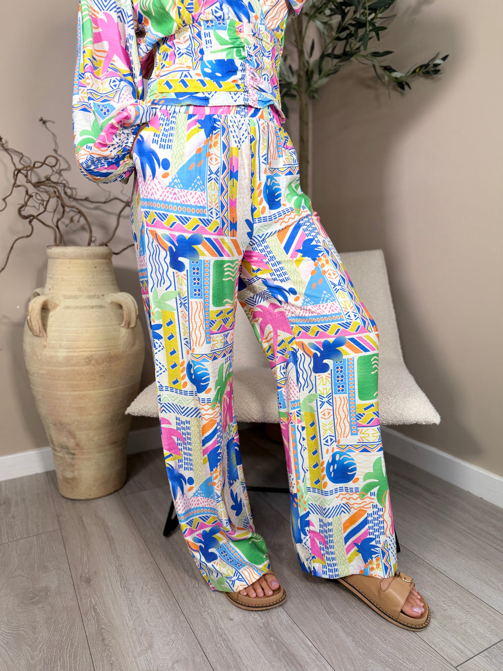 Palma Print Trousers