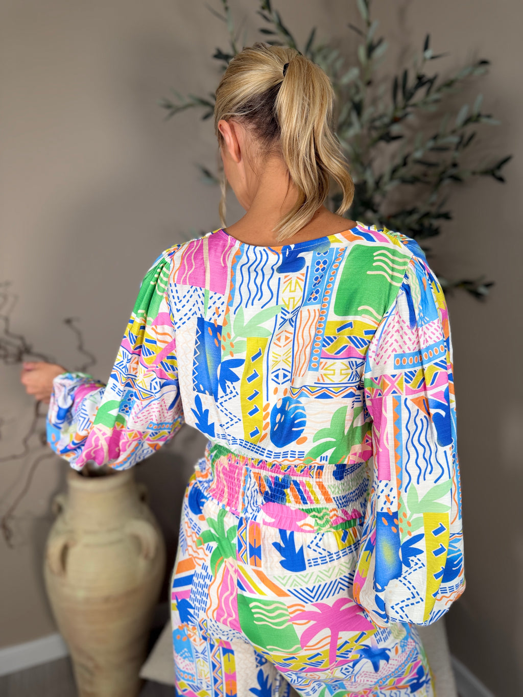 Palma Print Top