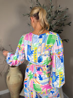 Palma Print Top