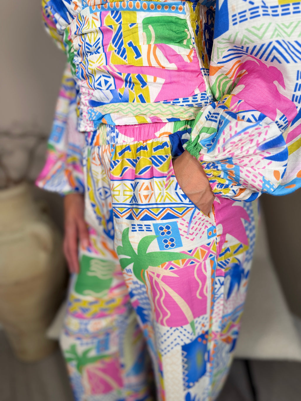 Palma Print Trousers