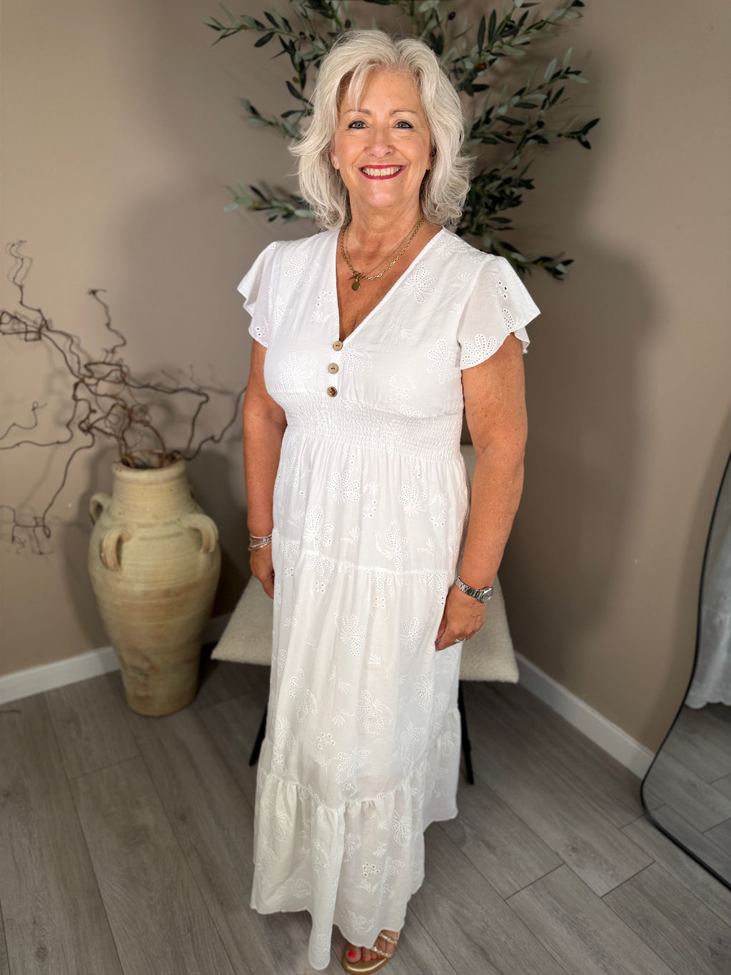 Rhodes Broderie Anglaise Dress
