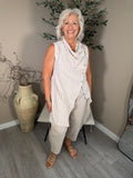 Como Striped Longline Waistcoat