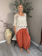 Monaco Button Harem Trousers