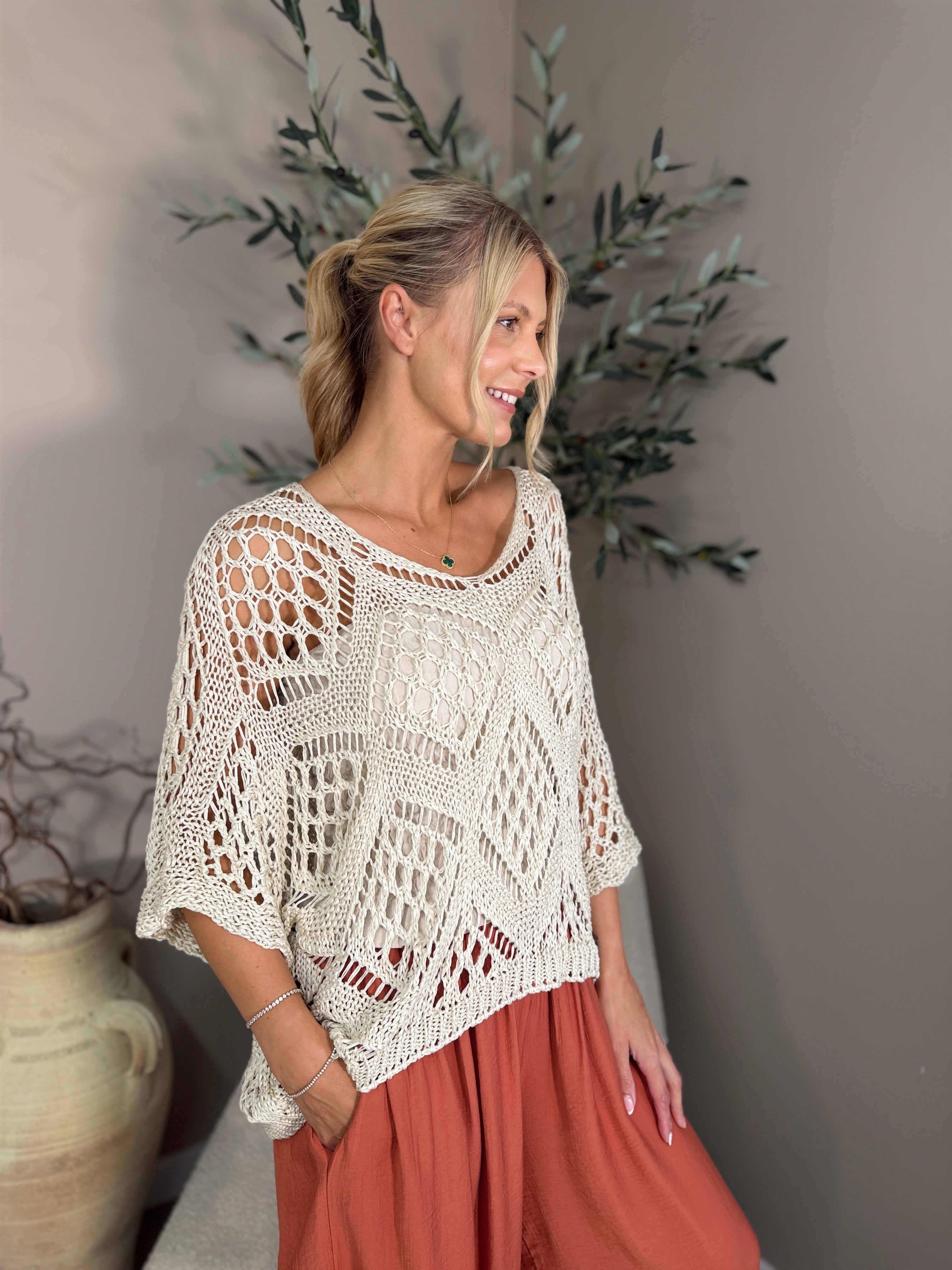 Monaco Crochet Top