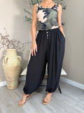 Monaco Button Harem Trousers