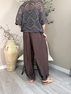 Monaco Button Harem Trousers