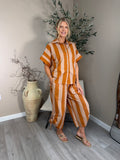 Portland Drawsting Stripe Top