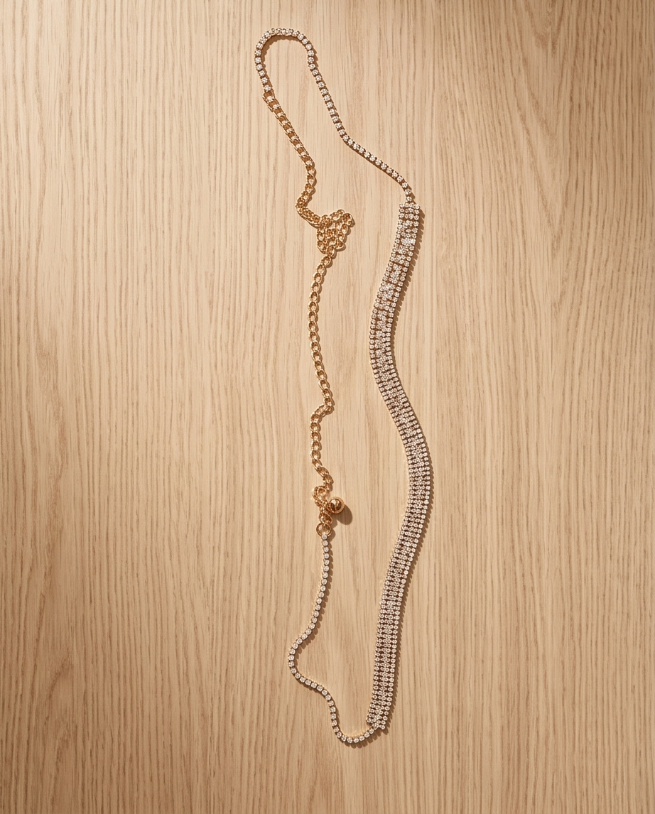 Diamante Strip Belt