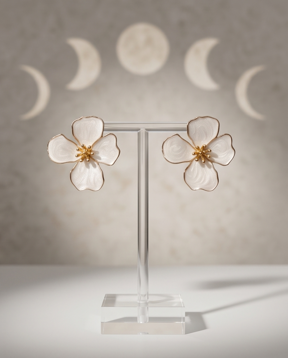Moonflower Earrings
