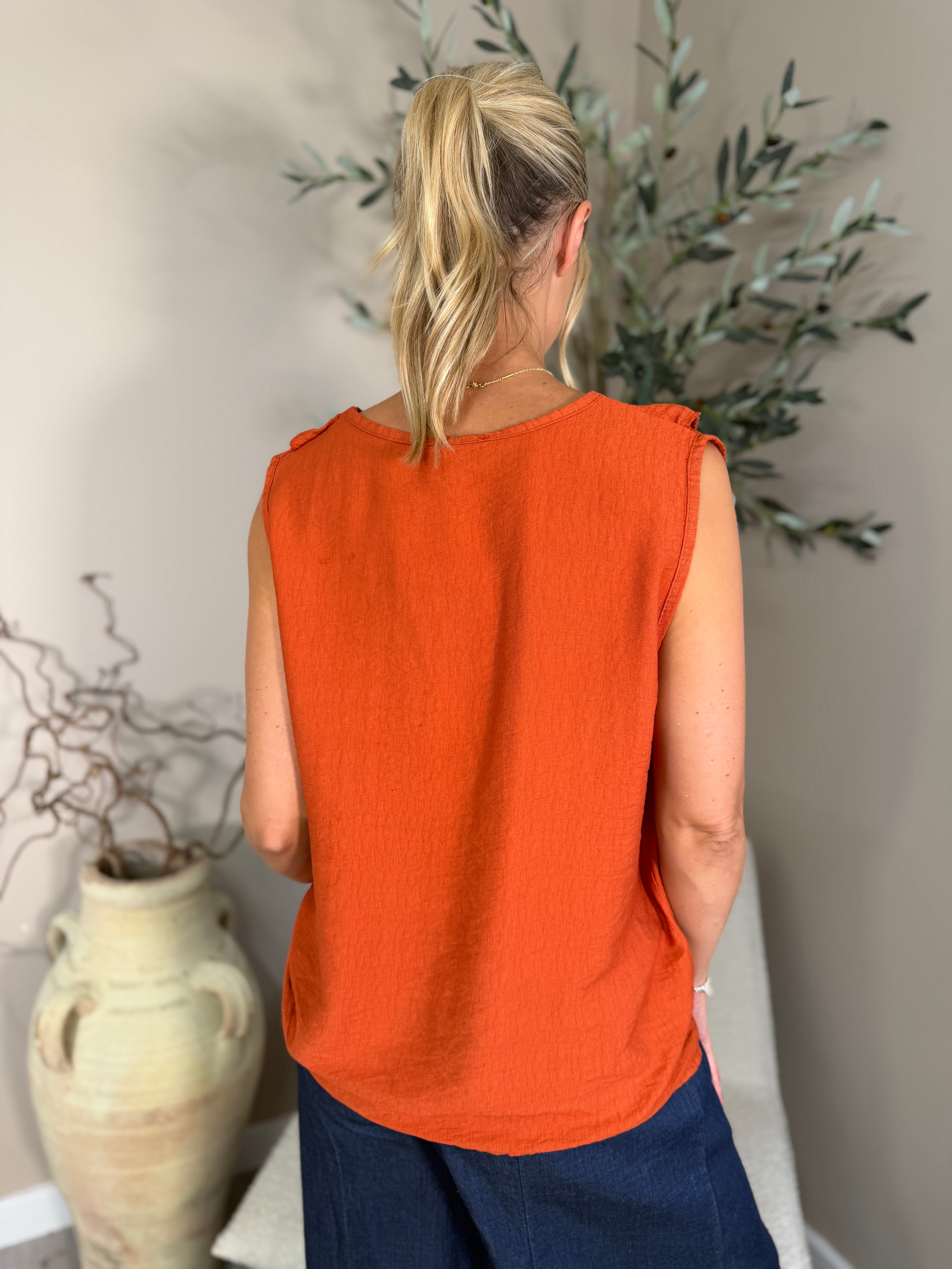 Monaco Frill Top