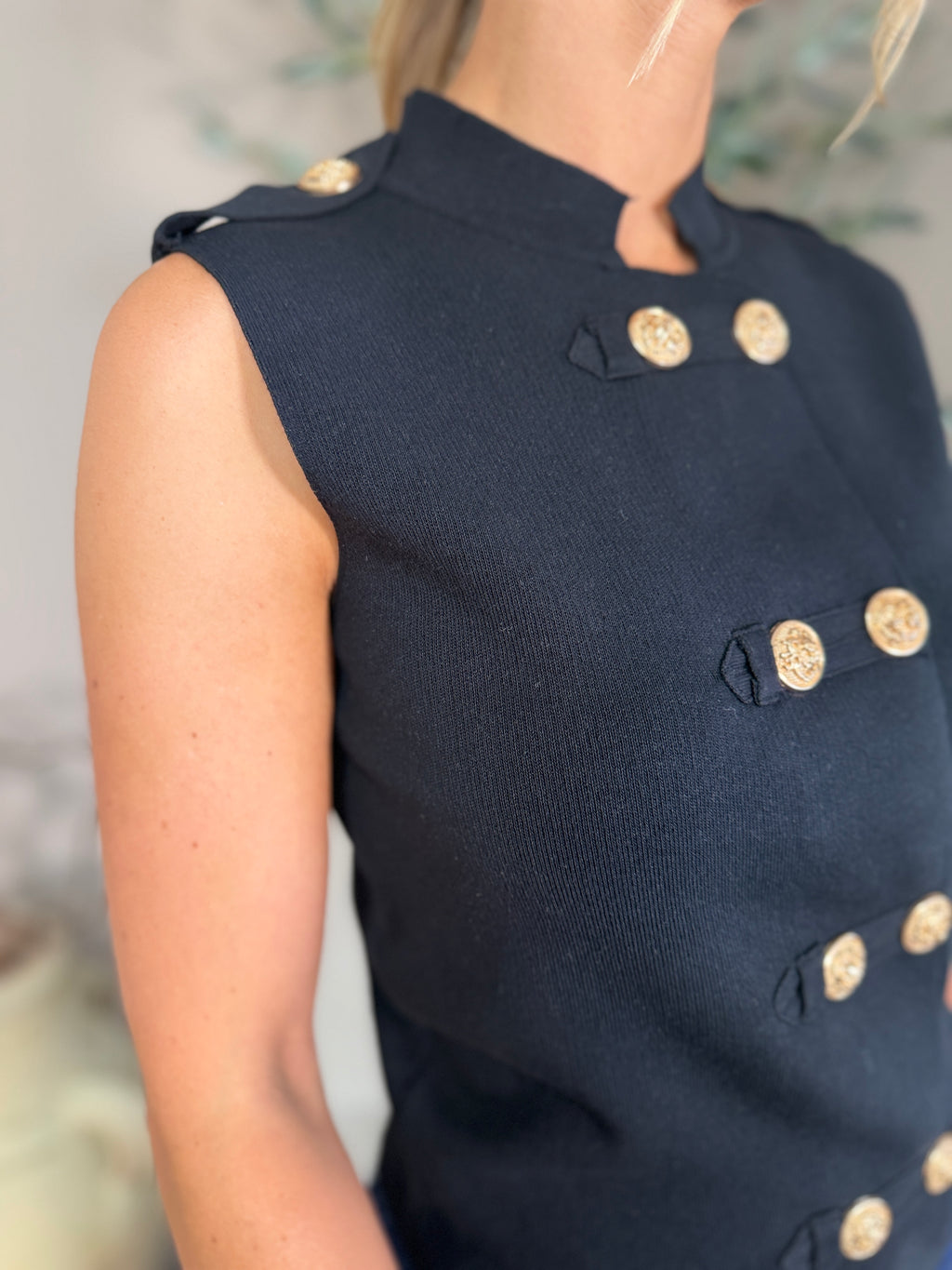 Liberty Knit Military Waistcoat
