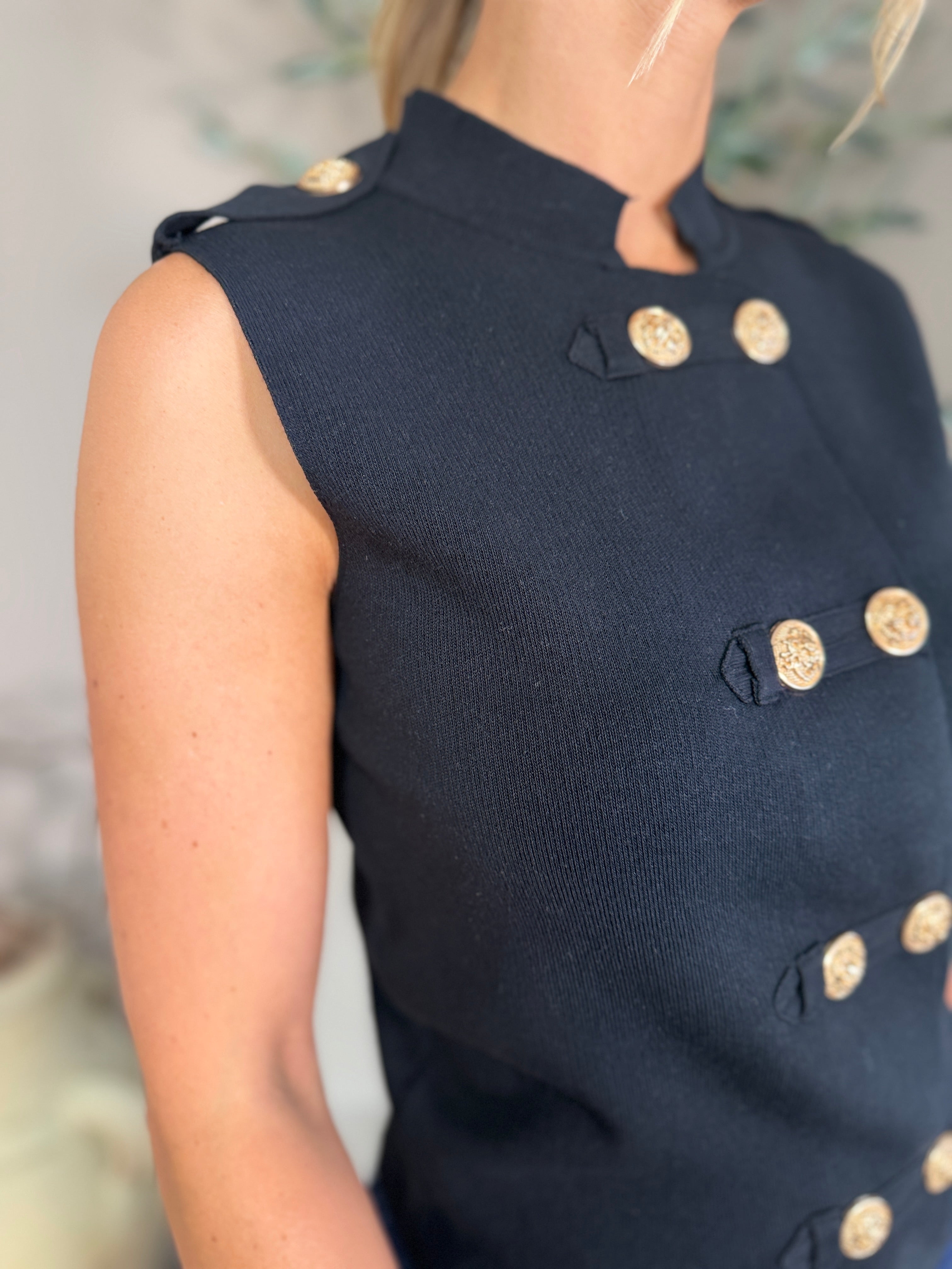 Liberty Knit Military Waistcoat