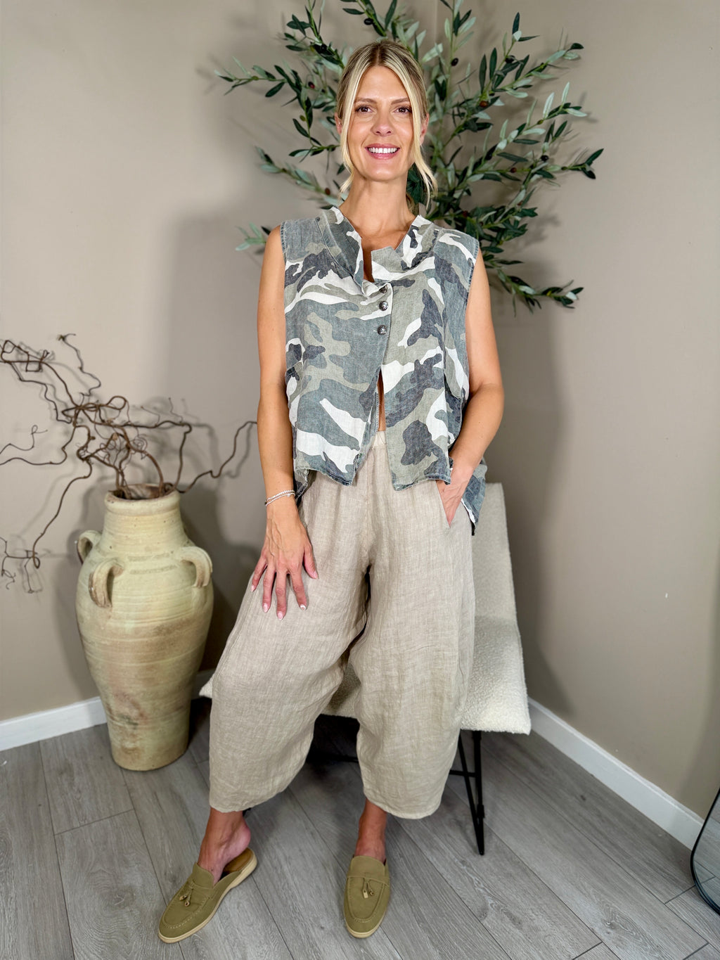 Apex Linen Waistcoat