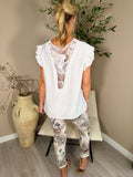 Monaco Crochet Back Top
