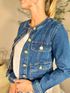 Camden Round Neck Denim Jacket