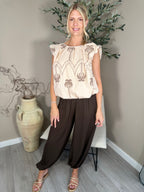 Miami Palm Print Top