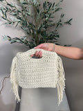 Mykonos Fringed Crochet Bag