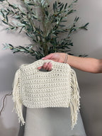 Mykonos Fringed Crochet Bag