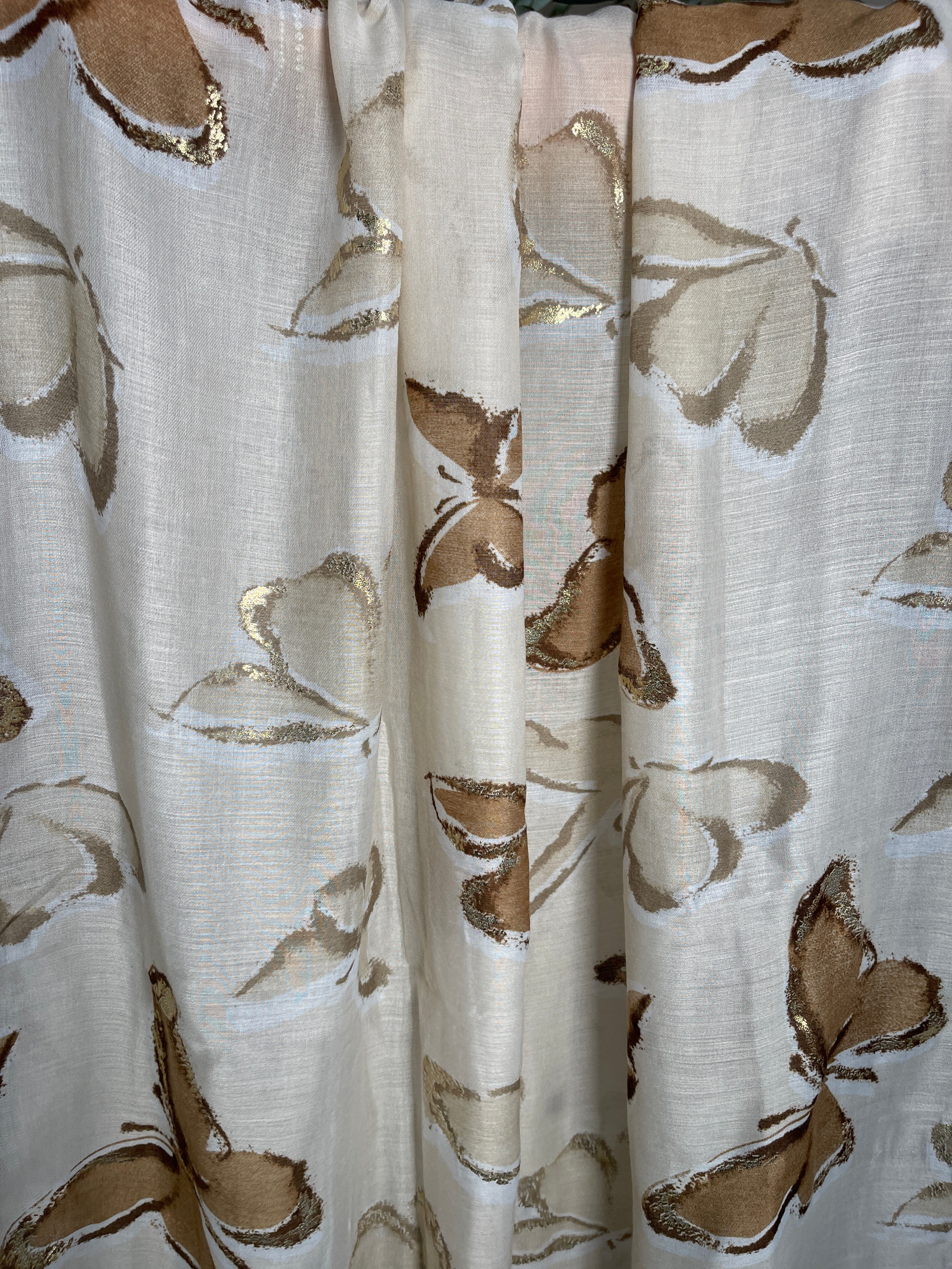 Gold Fleck Butterfly Scarf