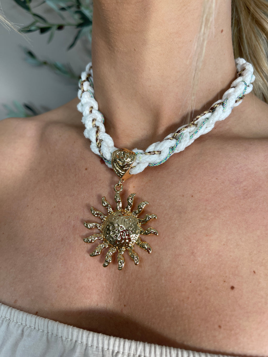 Ra Sun Plait Necklace