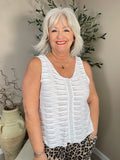 Algarve Linen Trim Vest