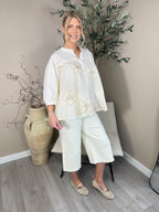 Harlow Sequin Embroidered Blouse