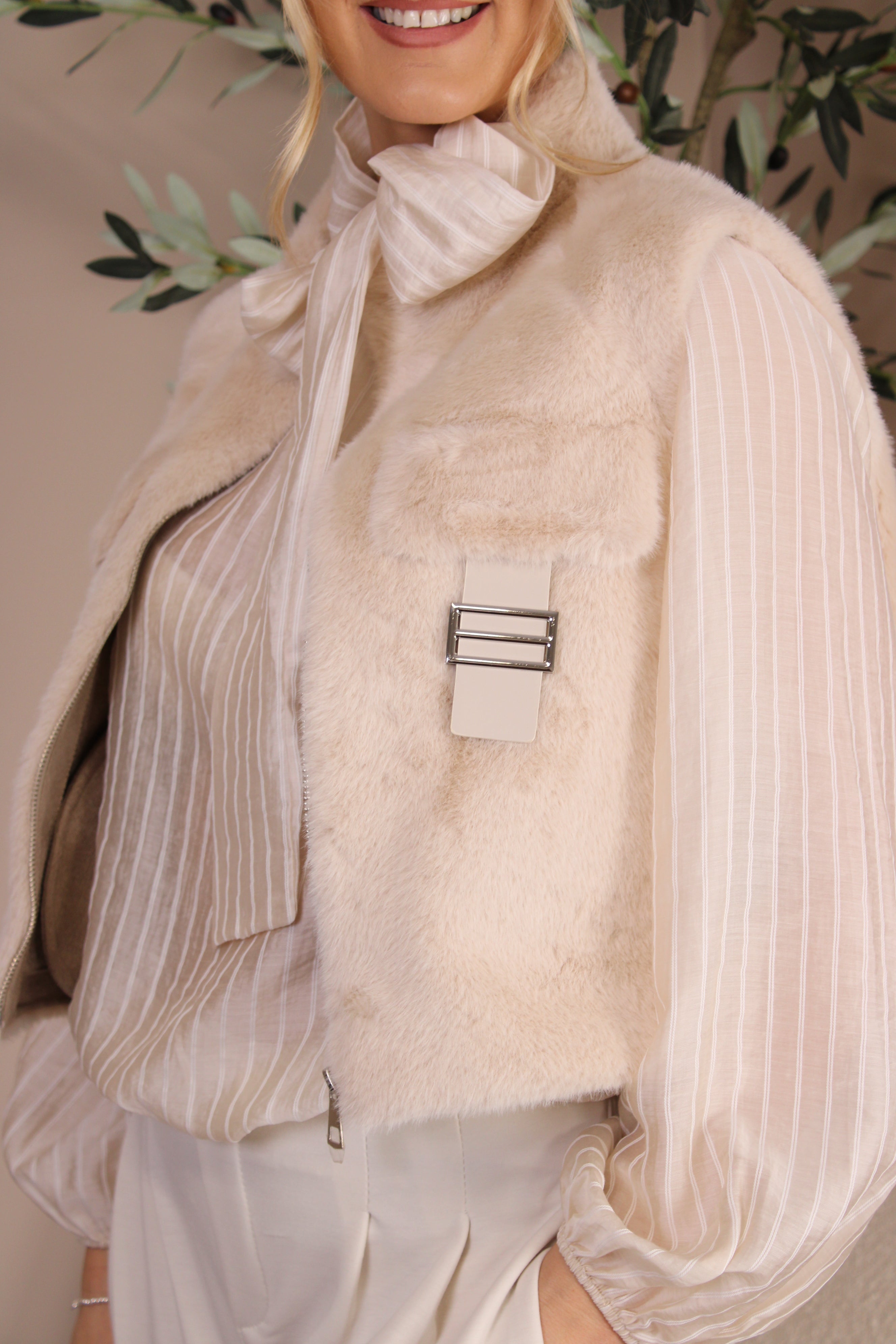 Paris Faux Fur Waistcoat