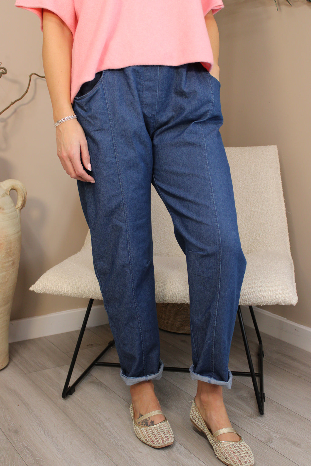 Osaka Denim Seam Front Jeans