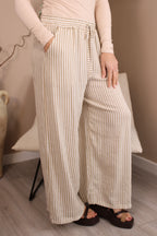 Hamptons Linen Stripe Trousers