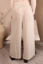 Hamptons Linen Stripe Trousers
