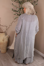 Hamptons Linen Stripe Shirt Dress