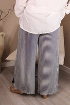 Hamptons Linen Stripe Trousers