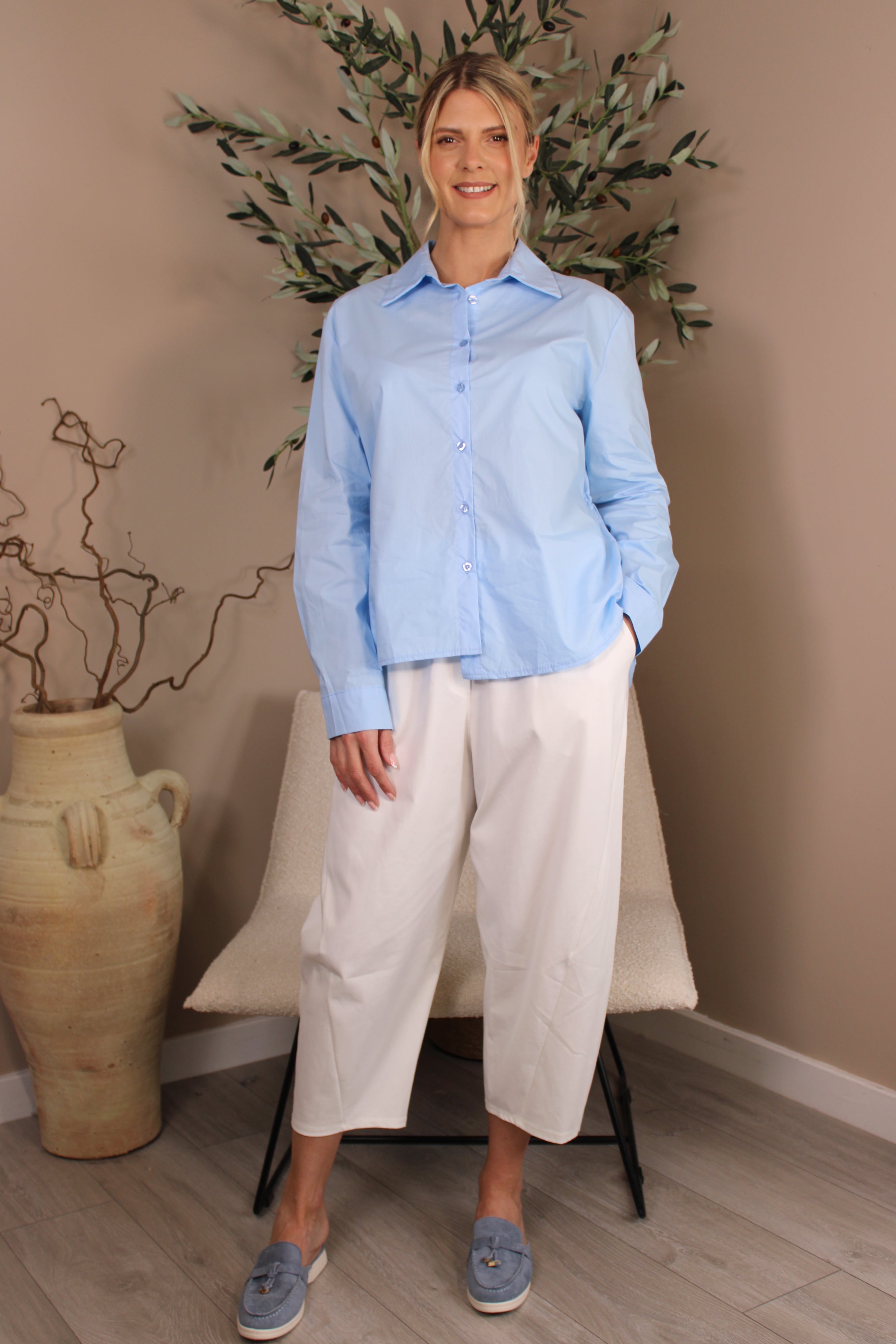 Oxford Drawstring Shirt