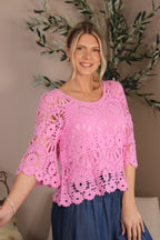 San An Crochet Top