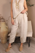 Roma Linen Barrel Trousers