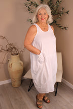 Roma Linen Sleeveless Dress