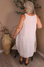 Roma Linen Sleeveless Dress