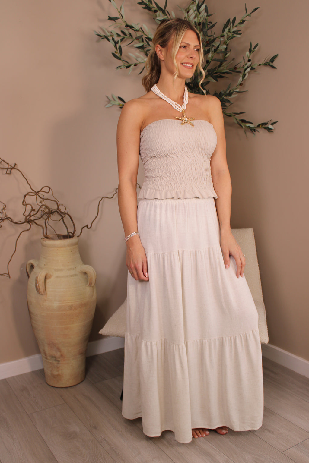 Rhodes Tiered Maxi Skirt