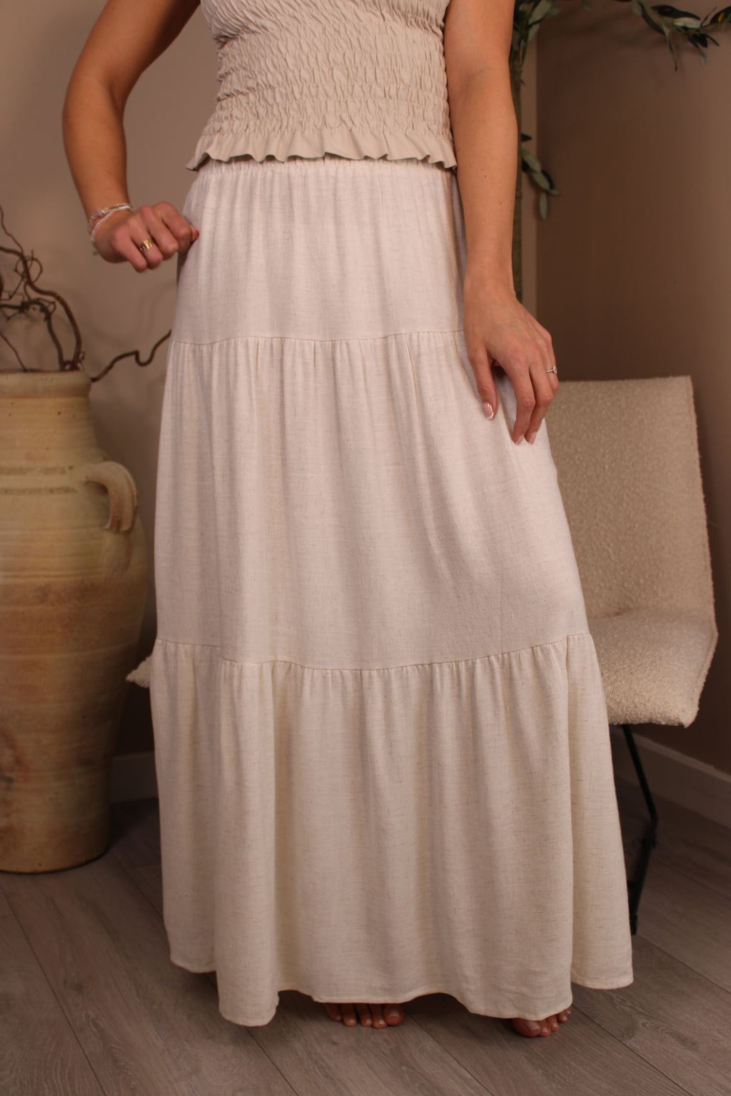 Rhodes Tiered Maxi Skirt