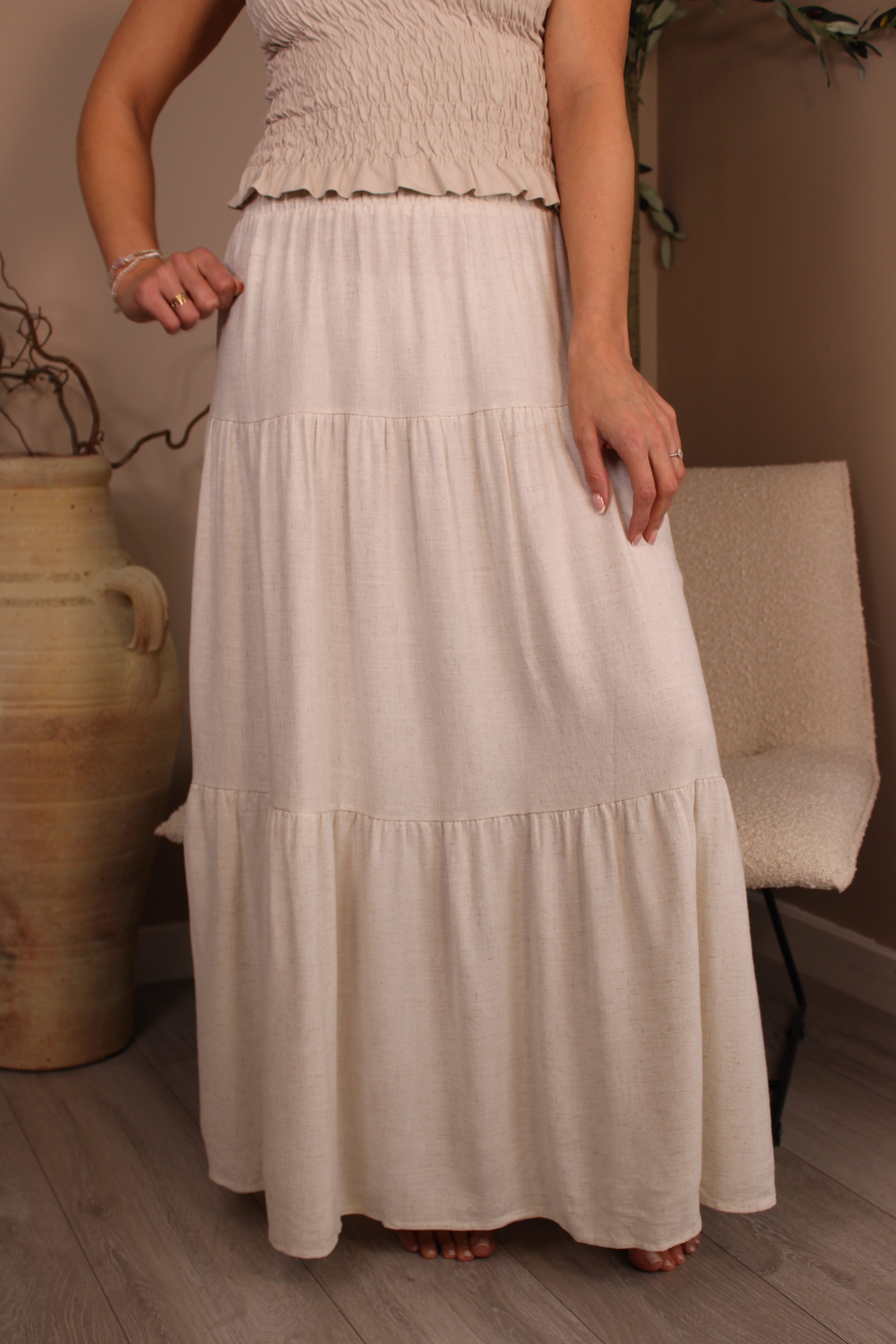 Rhodes Tiered Maxi Skirt