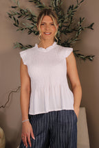 Capri Frill Sleeve Top