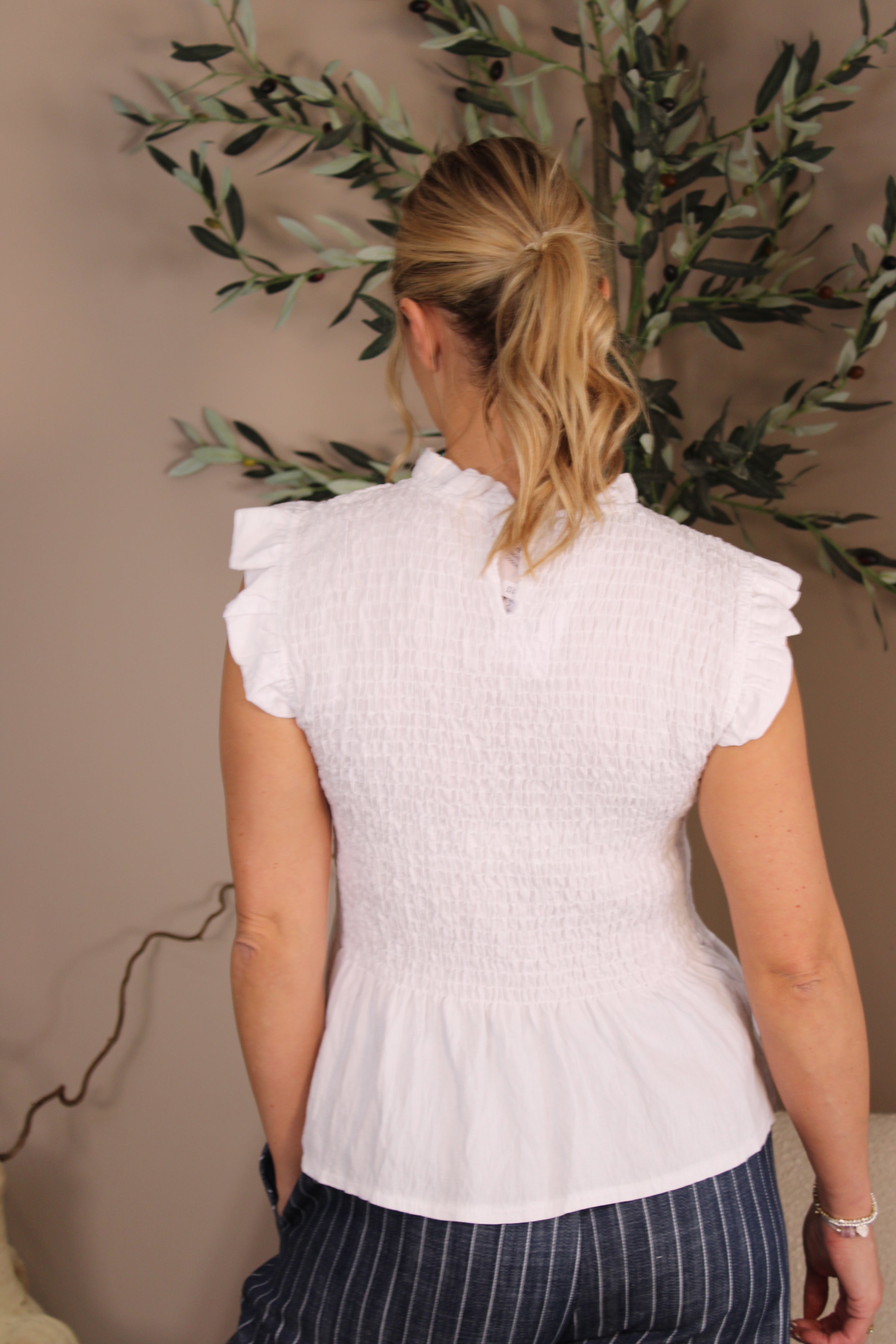 Capri Frill Sleeve Top