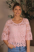 San An Crochet Top