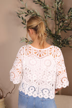 San An Crochet Top