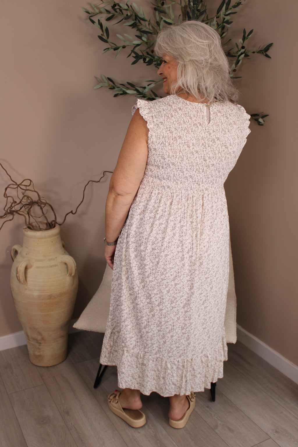 Capri Frill Sleeve Dress